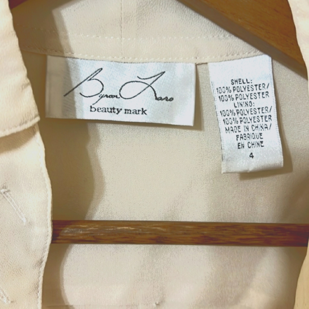 Byron Lars Deep V Ruched button down blouse - Picture 4 of 5